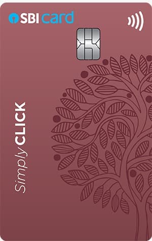SimplyCLICK SBI Card card